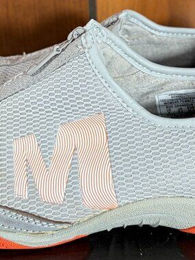 Merrell Barrado Women's Lightweight Slip-On Center Zipper Ash/Coral Sz 8